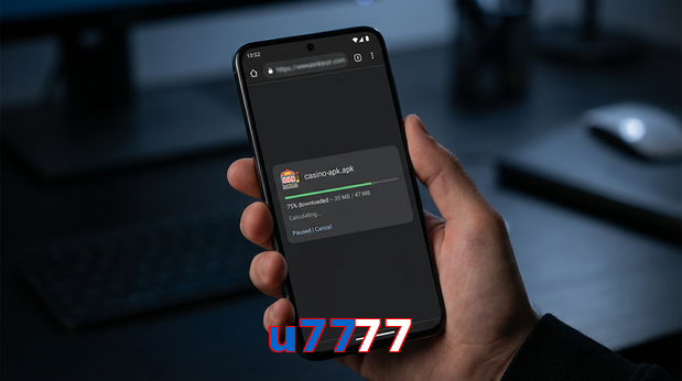 Main screen of U7777 apk page for PK players