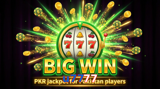 Big win animation on U7777 slot game